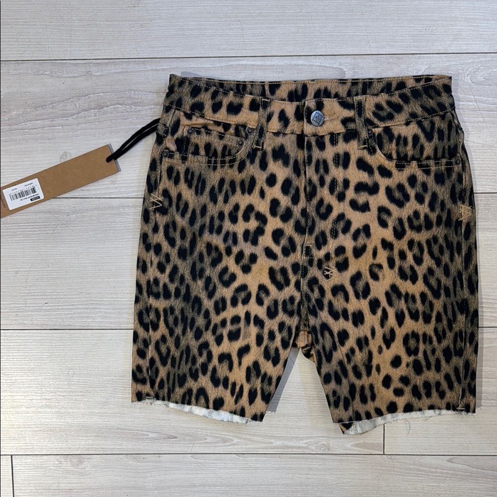 Ksubi Harlem Leopard Print Shorts